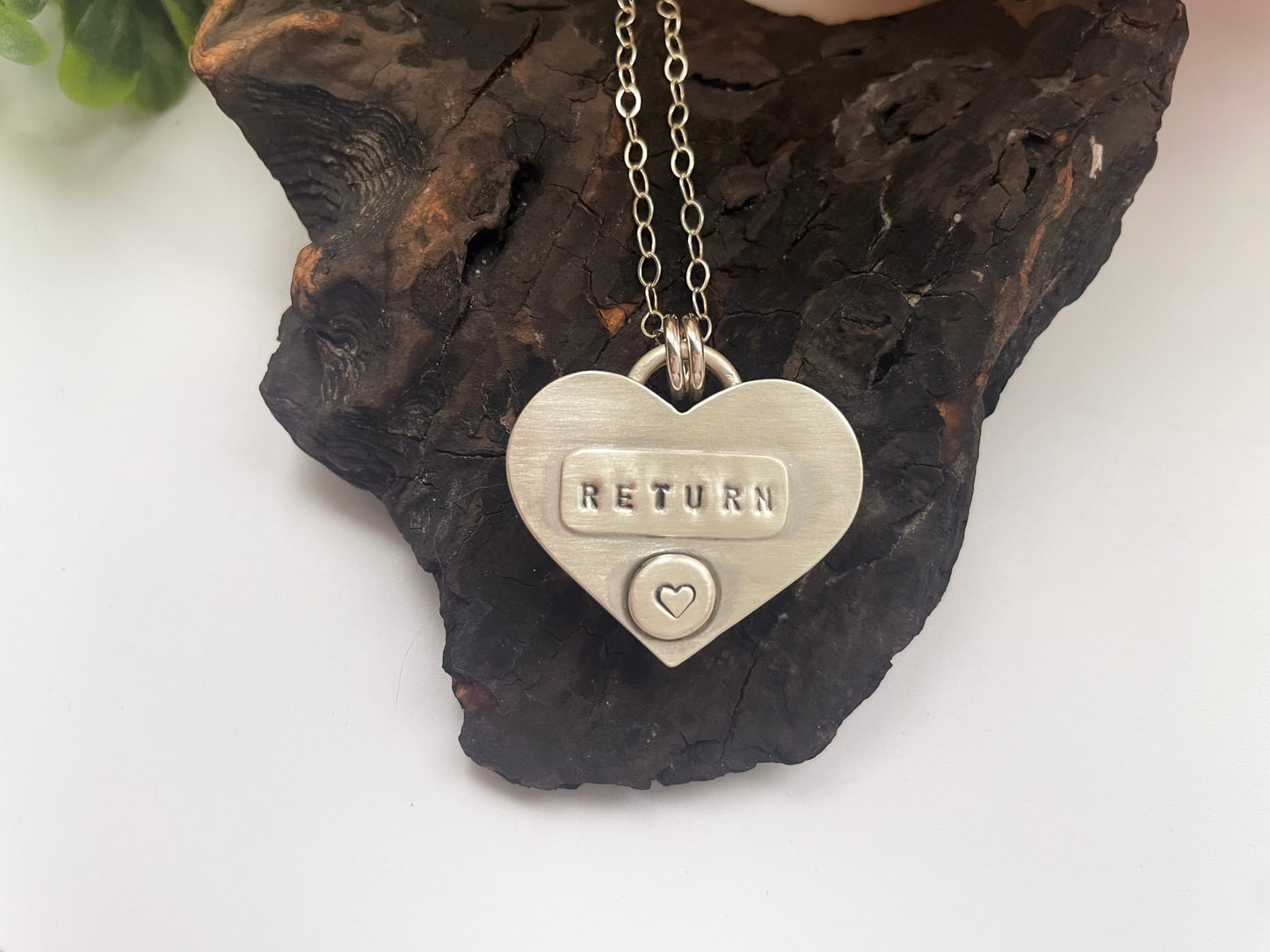 Malachite| Love Note Collection Hearts Pendant Necklace RETURN