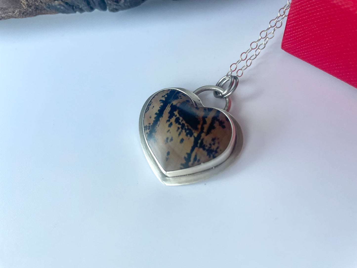 Paint Stone | Love Note Collection Heart Pendant GROUNDED