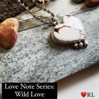 Wild Horse Magnesite | Love Note Collection Heart Pendant Necklace WILD LOVE