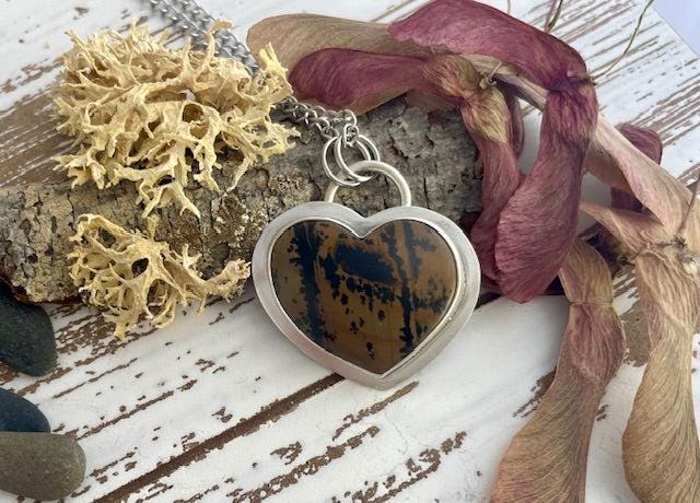 Paint Stone | Love Note Collection Heart Pendant GROUNDED