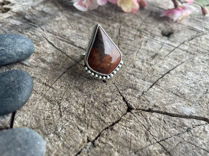 Morrisonite Jasper Statement Ring