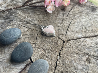 Windy Mountain Jasper | Heart Stone Pendant Necklace