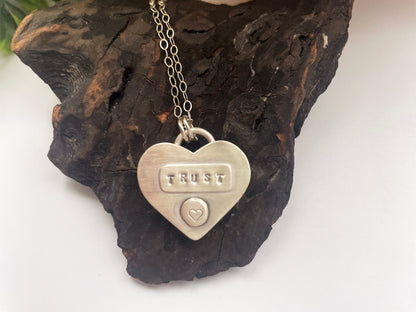 Shiva Shell | Love Note Collection Hearts Pendant Necklace TRUST