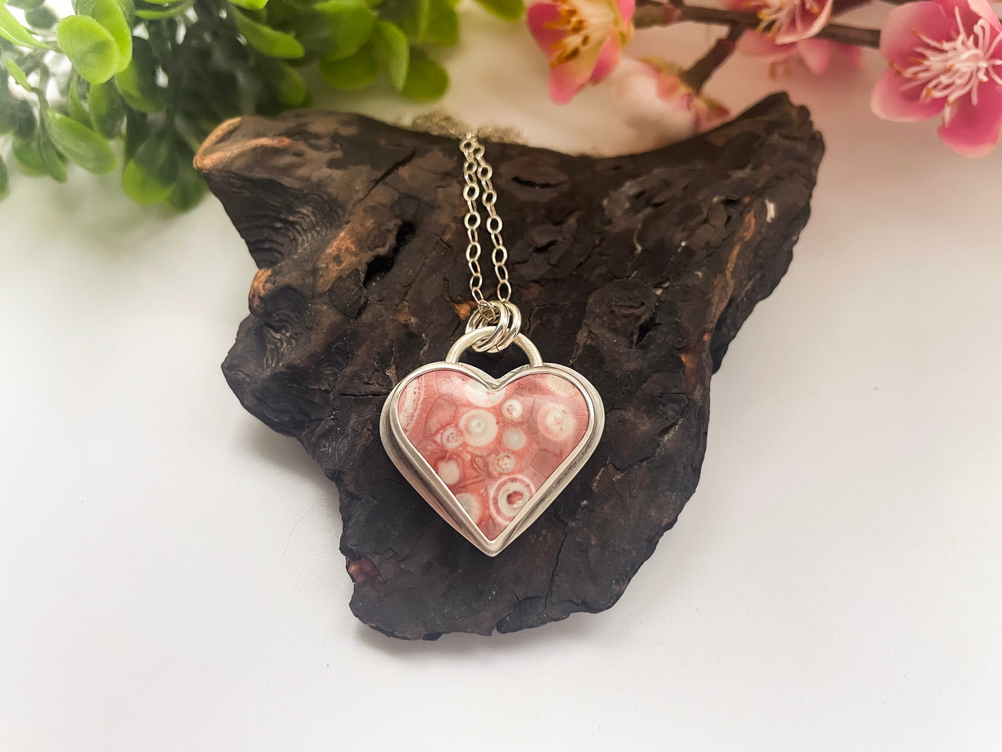 Galaxy Rhyolite| Love Note Collection Hearts Pendant Necklace EMBRACE