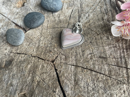 Windy Mountain Jasper | Love Note Collection Heart Pendant Necklace DREAM