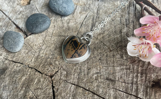 Paint Stone | Love Note Collection Heart Pendant GROUNDED