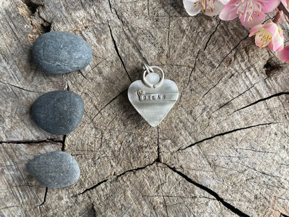 Windy Mountain Jasper | Love Note Collection Heart Pendant Necklace DREAM