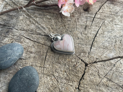 Windy Mountain Jasper | Love Note Collection Heart Pendant Necklace DREAM