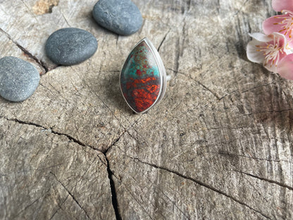 Sonora Sunrise Chrysocolla Statement Ring