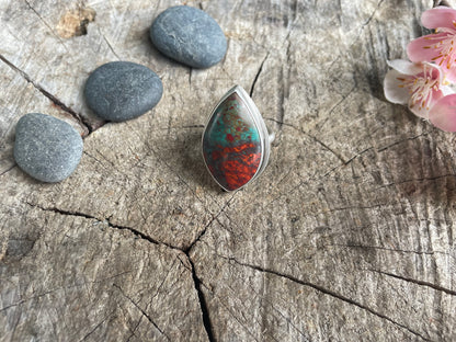 Sonora Sunrise Chrysocolla Statement Ring