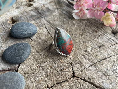 Sonora Sunrise Chrysocolla Statement Ring