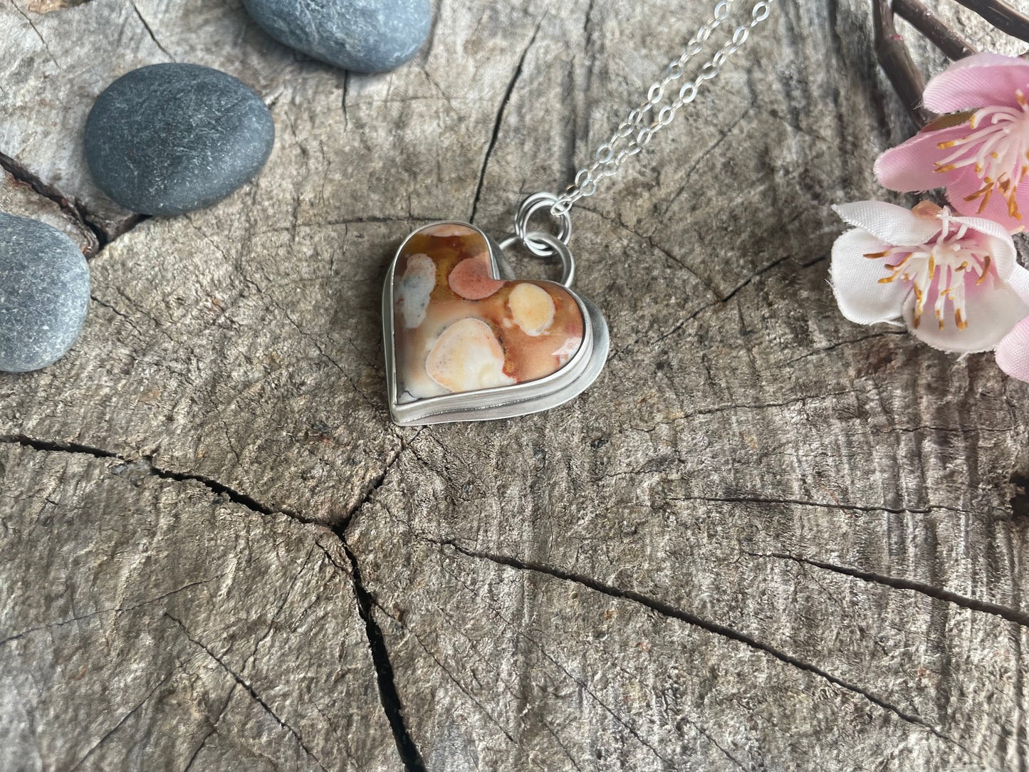 Deerfawn Jasper | Love Note Collection Heart Pendant Necklace KIND