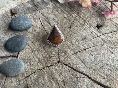 Morrisonite Jasper Statement Ring