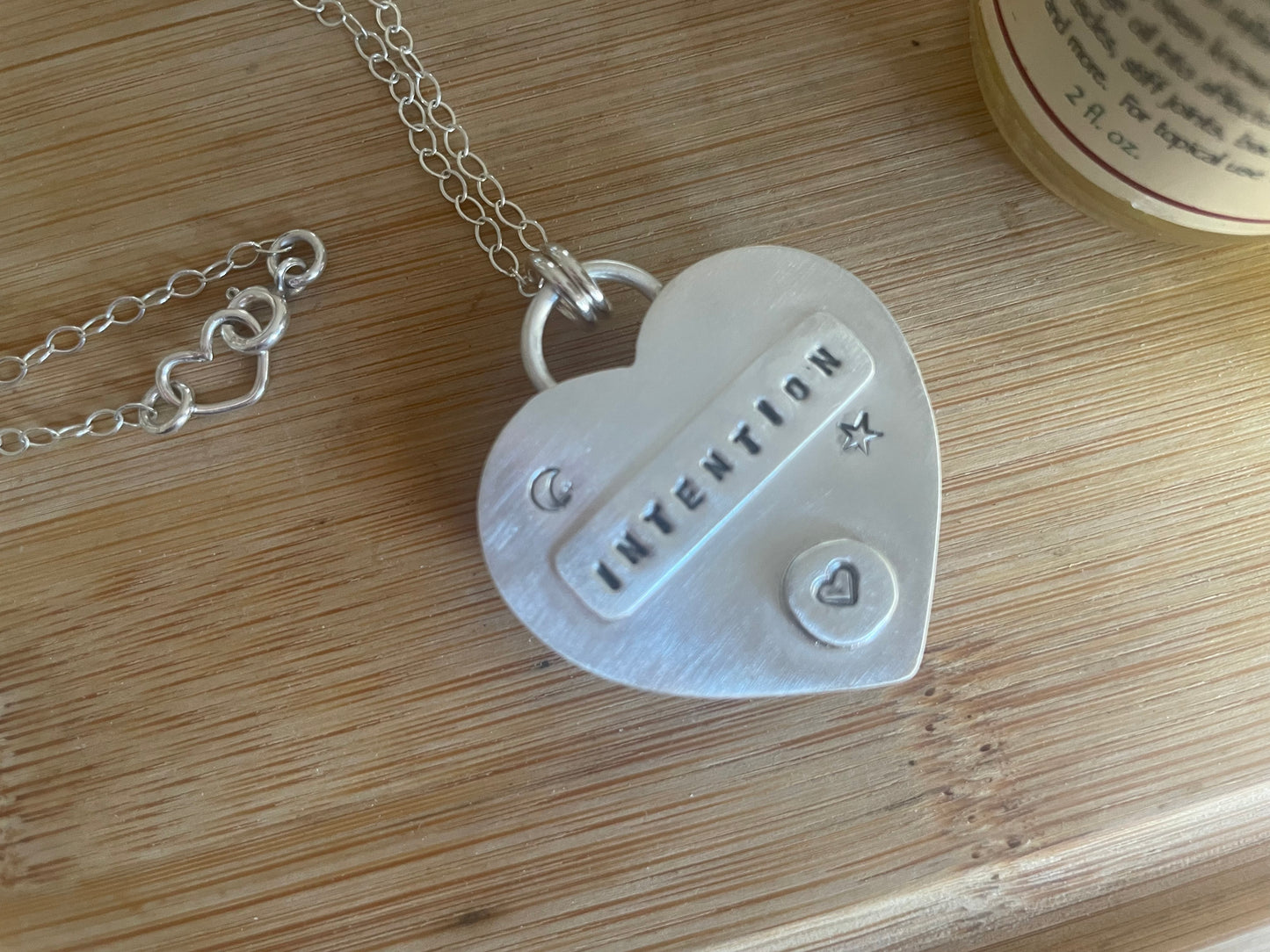 Agua Nueva Agate | Love Note Collection Hearts Pendant Necklace INTENTION