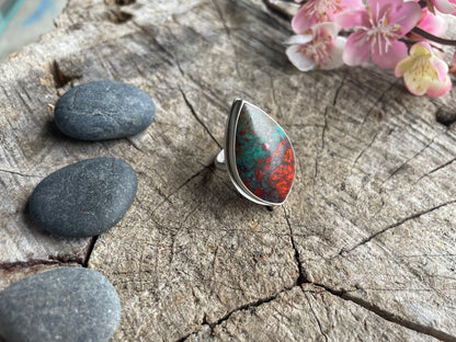Sonora Sunrise Chrysocolla Statement Ring
