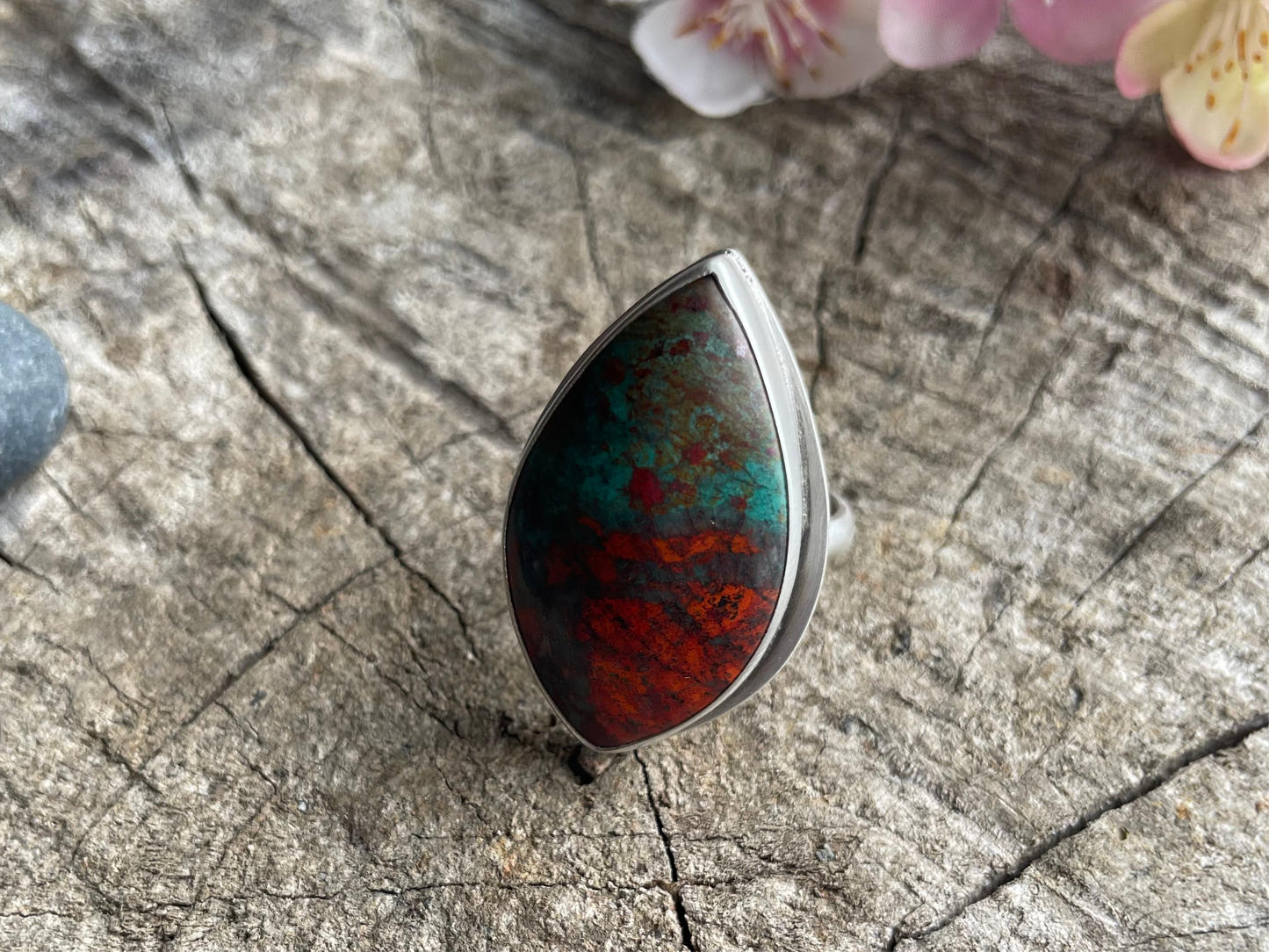 Sonora Sunrise Chrysocolla Statement Ring