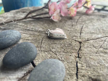 Windy Mountain Jasper | Heart Stone Pendant Necklace
