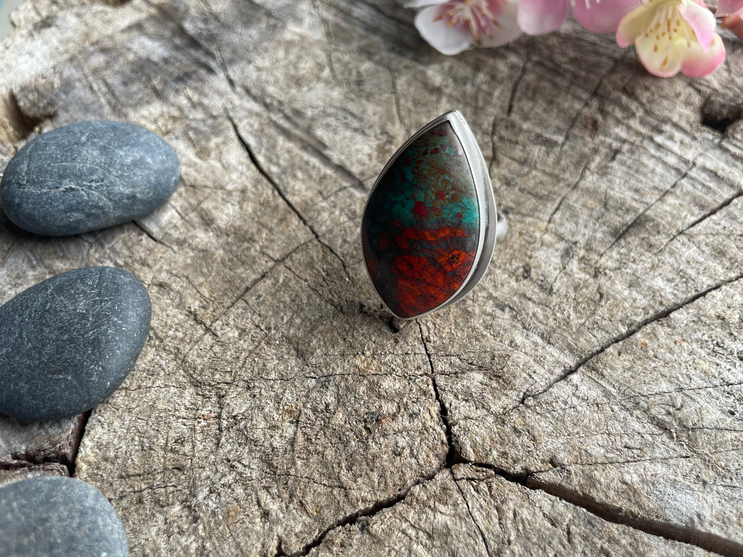 Sonora Sunrise Chrysocolla Statement Ring