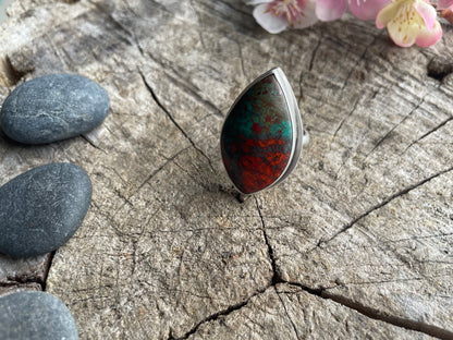 Sonora Sunrise Chrysocolla Statement Ring