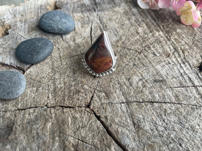 Morrisonite Jasper Statement Ring