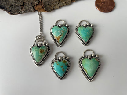 Turquoise | Mini Heart Necklace