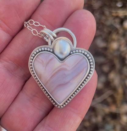 Windy Mountain Jasper | Love Note Collection Heart Pendant Necklace DREAM