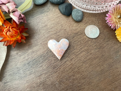 Cotton Candy Agate | Love Note Collection Heart