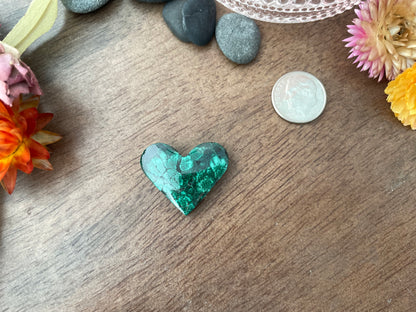 Malachite | Love Note Collection Heart