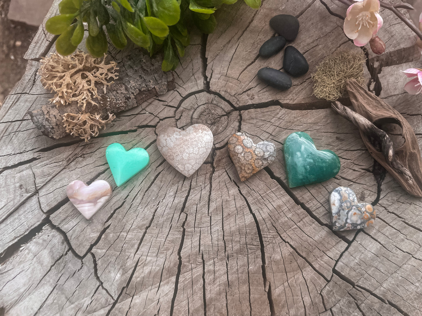 Windy Mountain Jasper| Love Note Collection Heart Pendant Necklace SHINE