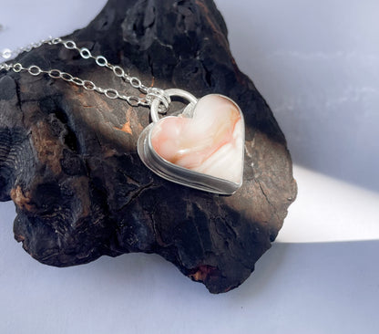 Windy Mountain Jasper| Love Note Collection Heart Pendant Necklace SHINE