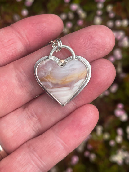 Windy Mountain Jasper| Love Note Collection Heart Pendant Necklace SHINE