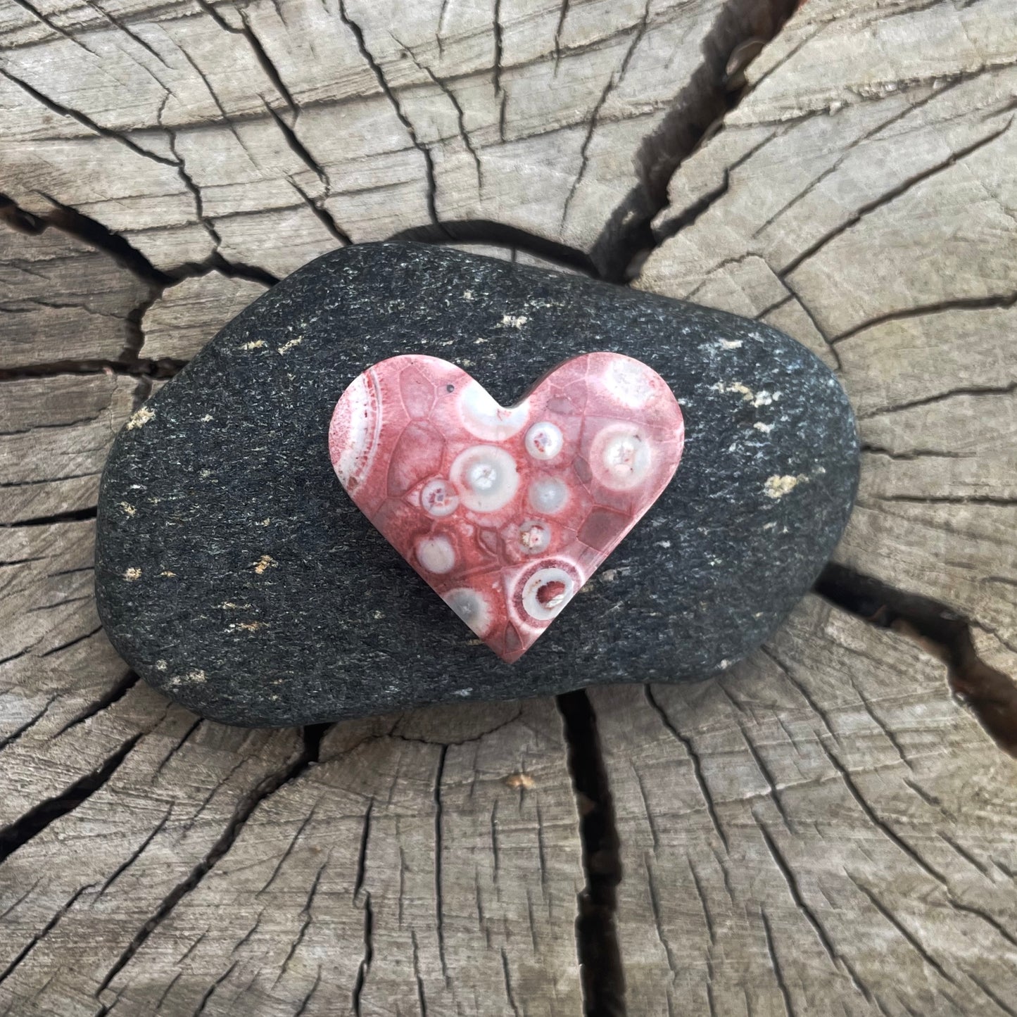 Galaxy Rhyolite| Love Note Collection Hearts Pendant Necklace EMBRACE