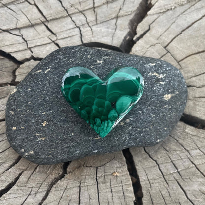 Malachite| Love Note Collection Hearts Pendant Necklace RETURN