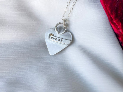Windy Mountain Jasper | Love Note Collection Heart Pendant Necklace DREAM