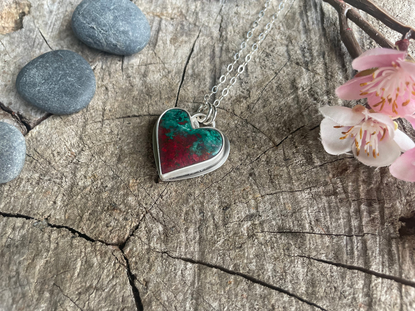 Sonora Sunrise heart pendant necklace for emotional healing, resilience, and transformation. Meaningful heart jewelry designed for new beginnings.