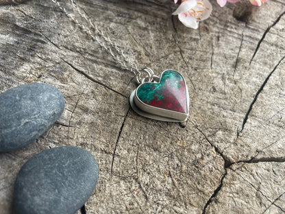 Sonora Sunrise heart pendant necklace for emotional healing, resilience, and transformation. Meaningful heart jewelry designed for new beginnings.