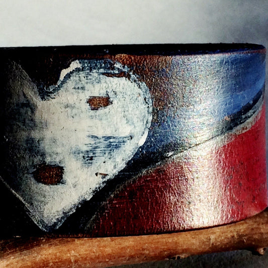 Red, White, and Love Series: Leather Cuff