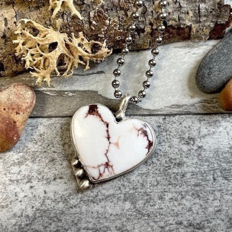 Love Note Series: WILD LOVE Heart Wild Horse Pendant