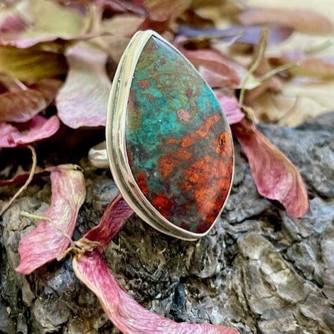 Sonora Sunrise Chrysocolla Statement Ring