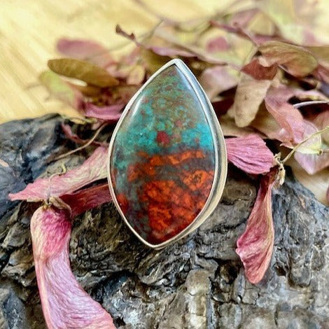 Sonora Sunrise Chrysocolla Statement Ring