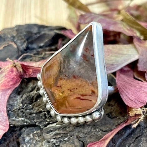 Morrisonite Jasper Statement Ring