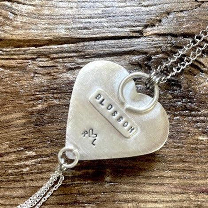 Galaxy Rhyolite | Love Note Collection Heart Pendant Necklace BLOSSOM