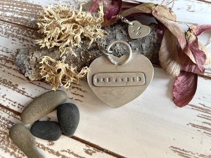 Paint Stone | Love Note Collection Heart Pendant GROUNDED