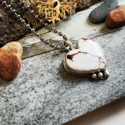 Wild Horse Magnesite | Love Note Collection Heart Pendant Necklace WILD LOVE