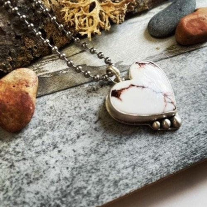 Wild Horse Magnesite | Love Note Collection Heart Pendant Necklace WILD LOVE